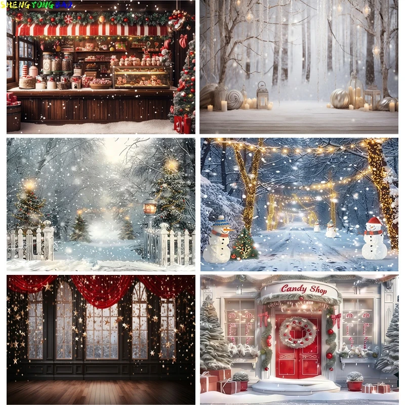 Christmas Tree With Gift Boxes Photography Backdrops Winter Snow Decorations Wooden Door Fireplace Room Background Props WR-16
Christmas Tree With Gift Boxes Photography Backdrops Winter Snow Decorations Wooden Door Fireplace Room Background Props WR-16