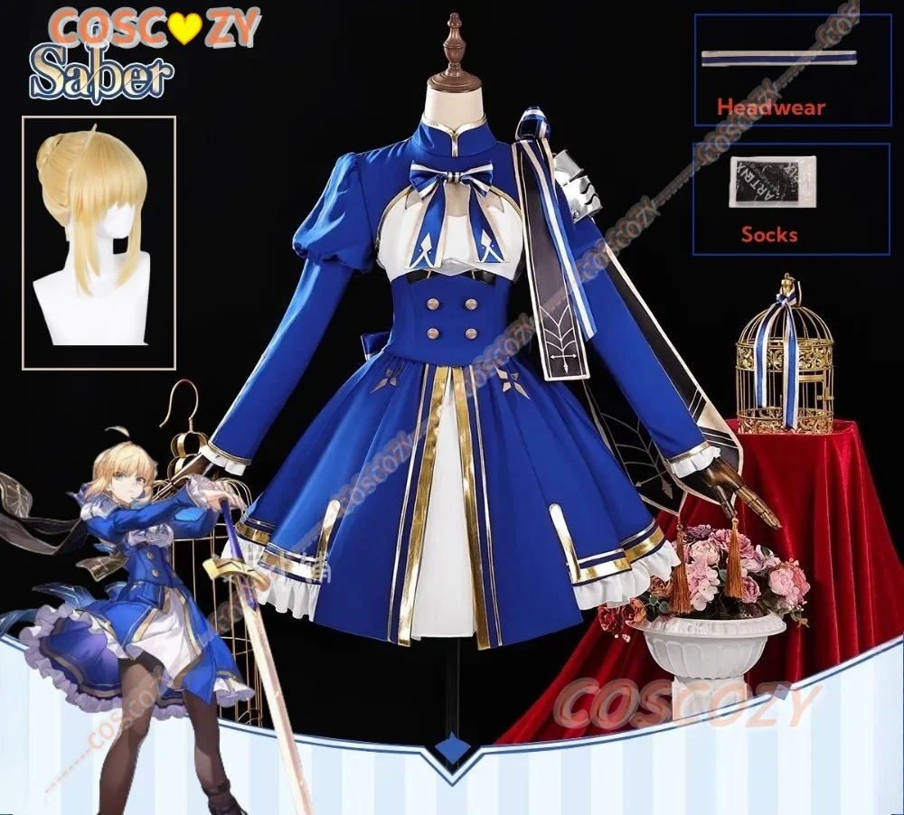 Fate Grand Order × HSR: Saber Destruction/Wind Cosplay Costume Wig Skirt Headband Bow Tie Socks Full Set Halloween Convention
Fate Grand Order × HSR: Saber Destruction/Wind Cosplay Costume Wig Skirt Headband Bow Tie Socks Full Set Halloween Convention