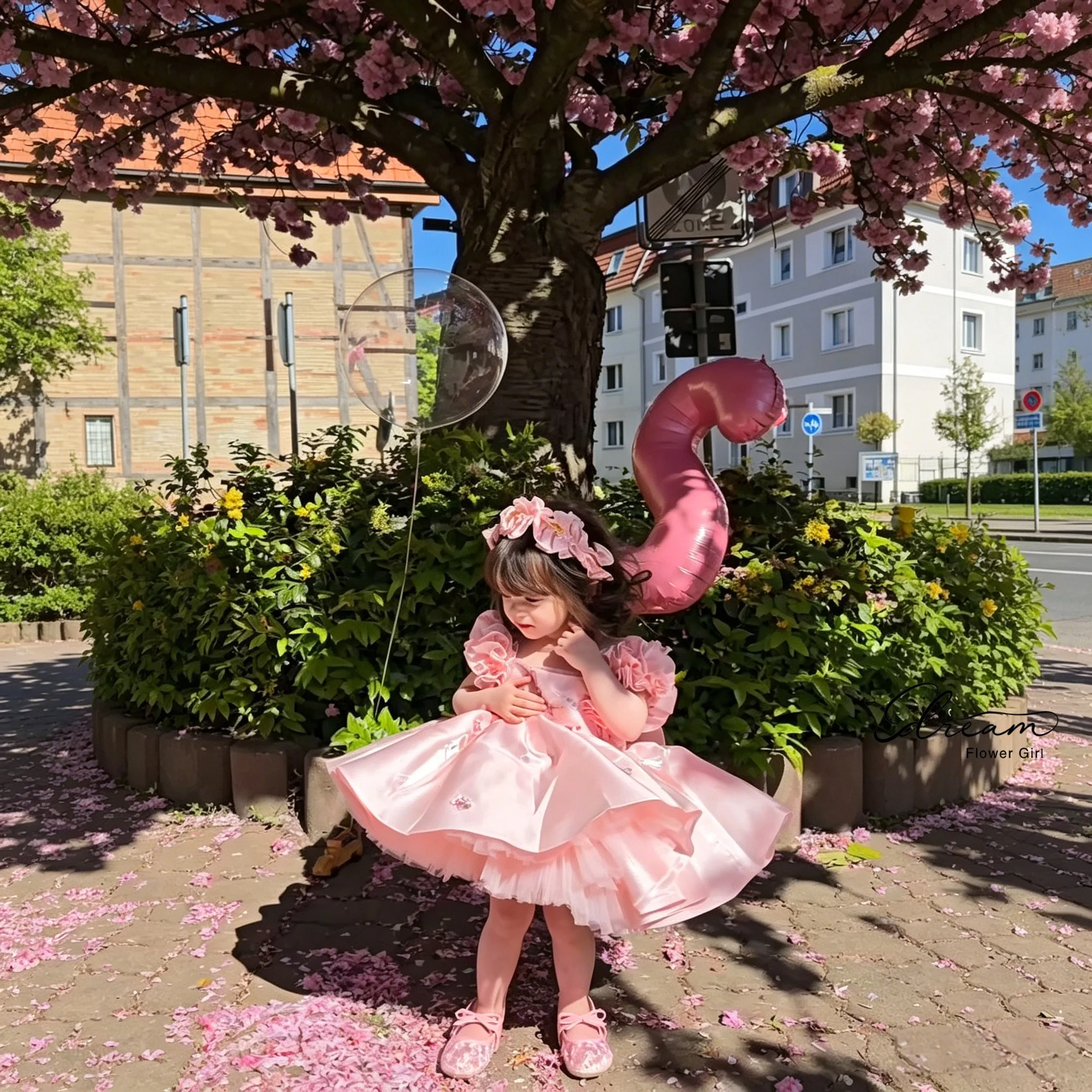 Princess-Style Formal Children's Gown Pink Knee-Length Full Skirt with Petal Sleeves and Exquisite Front Embroidery
Princess-Style Formal Children's Gown Pink Knee-Length Full Skirt with Petal Sleeves and Exquisite Front Embroidery