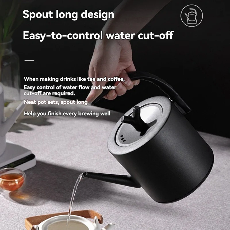 Electric Coffee Pot 1 L Gooseneck Electric Kettle 6Temperature Settings 1000W Boiling Kettle for
Electric Coffee Pot 1 L Gooseneck Electric Kettle 6Temperature Settings 1000W Boiling Kettle for