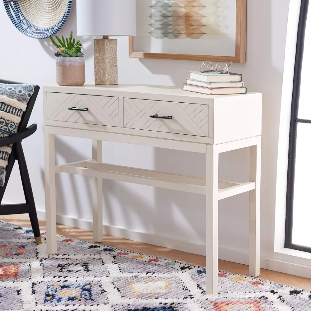 Home Collection Ajana Distressed White 2-Drawer Console Table
Home Collection Ajana Distressed White 2-Drawer Console Table