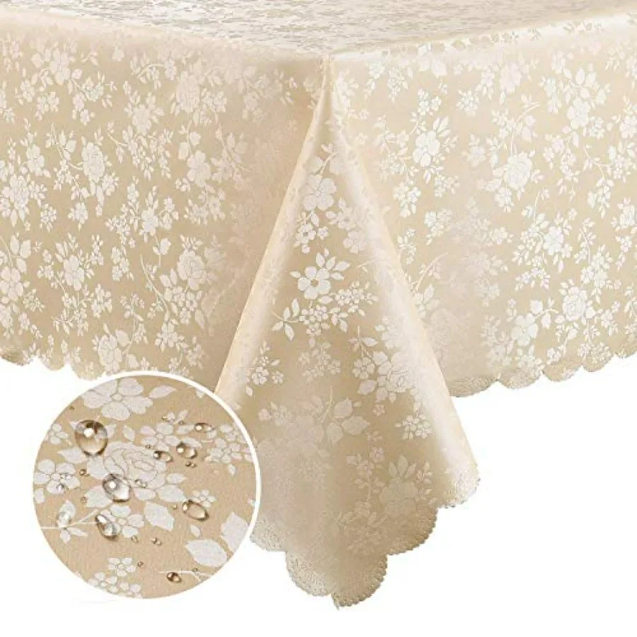 Прямоугольная водонепроницаемая скатерть из винила повышенной прочности, легко моющаяся, для кухни и столовой, размер 60x60 дюймов
Прямоугольная водонепроницаемая скатерть из винила повышенной прочности, легко моющаяся, для кухни и столовой, размер 60x60 дюймов