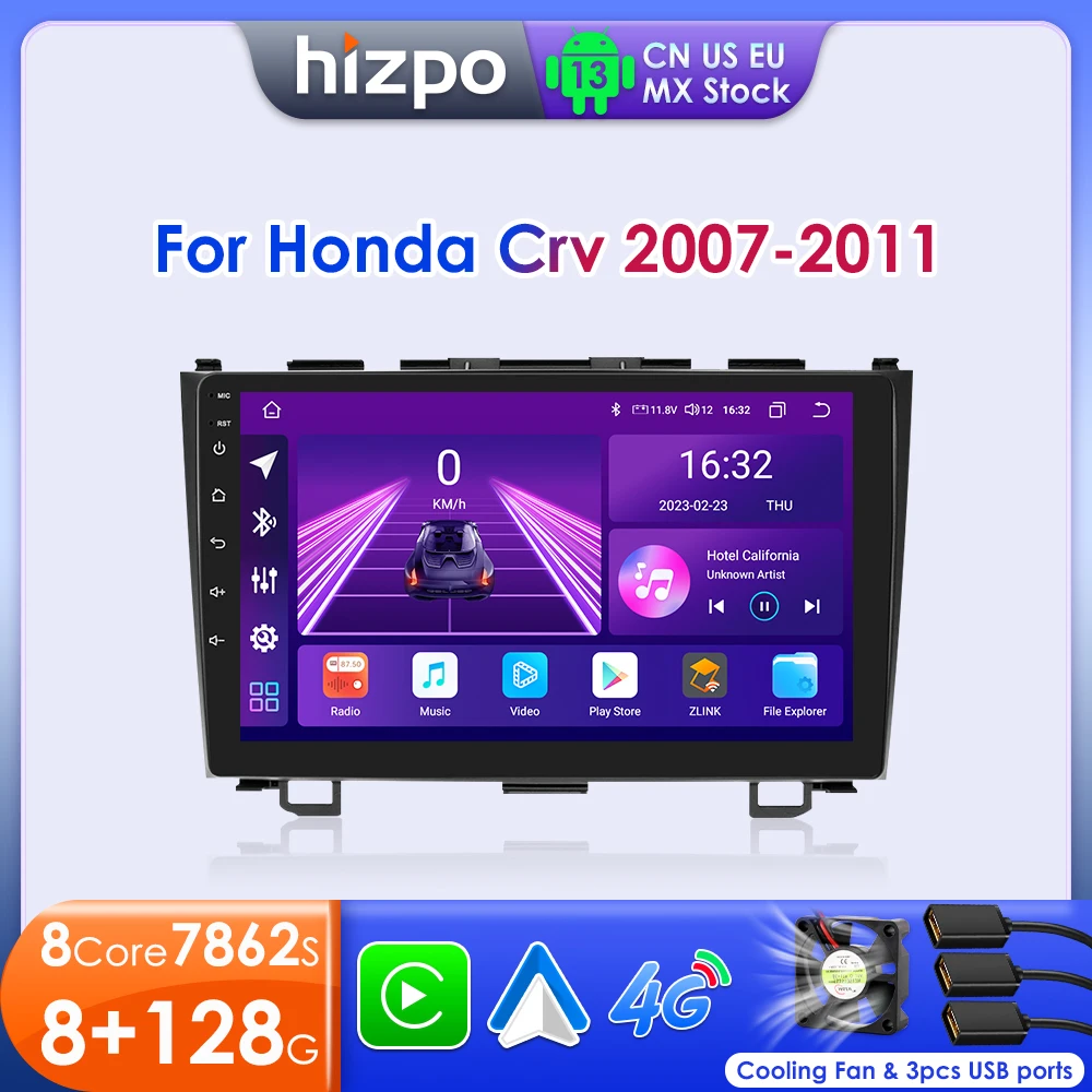 Hizpo Автомобильный радиоприемник на базе Android для Honda CR-V 3 RE CRV 2007-2011, мультимедийный видеоплеер, 2-диночная навигация, GPS Carplay, головное устройство, стерео
Hizpo Автомобильный радиоприемник на базе Android для Honda CR-V 3 RE CRV 2007-2011, мультимедийный видеоплеер, 2-диночная навигация, GPS Carplay, головное устройство, стерео