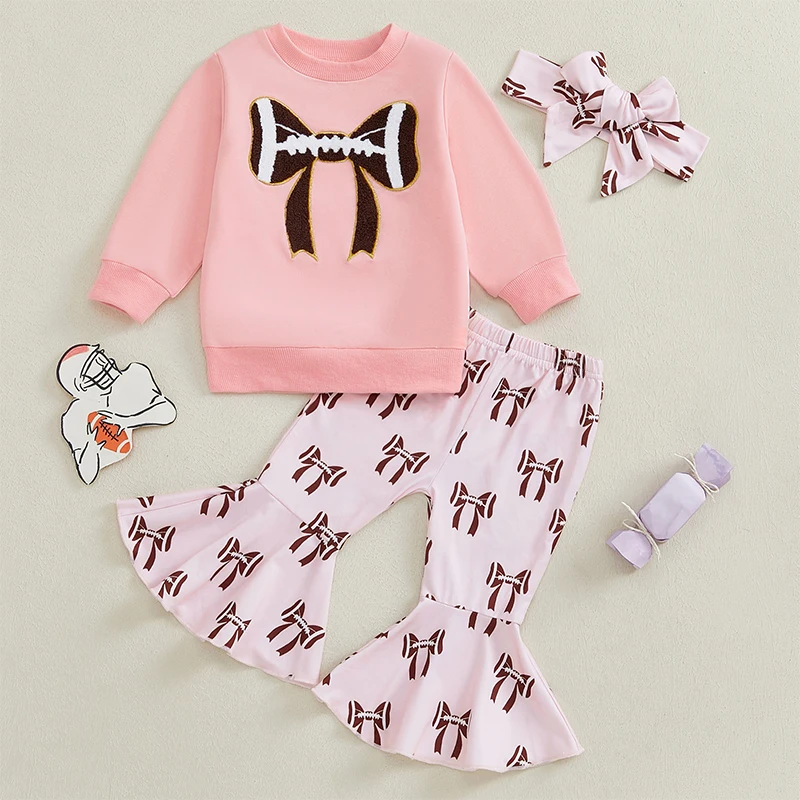 Bownot Baby Girls Two Pieces Outfits Set Spring Autumn Toddler Clothing Long Sleeve Sweatshirt with Flare Pants Headband Kid Set
Bownot Baby Girls Two Pieces Outfits Set Spring Autumn Toddler Clothing Long Sleeve Sweatshirt with Flare Pants Headband Kid Set