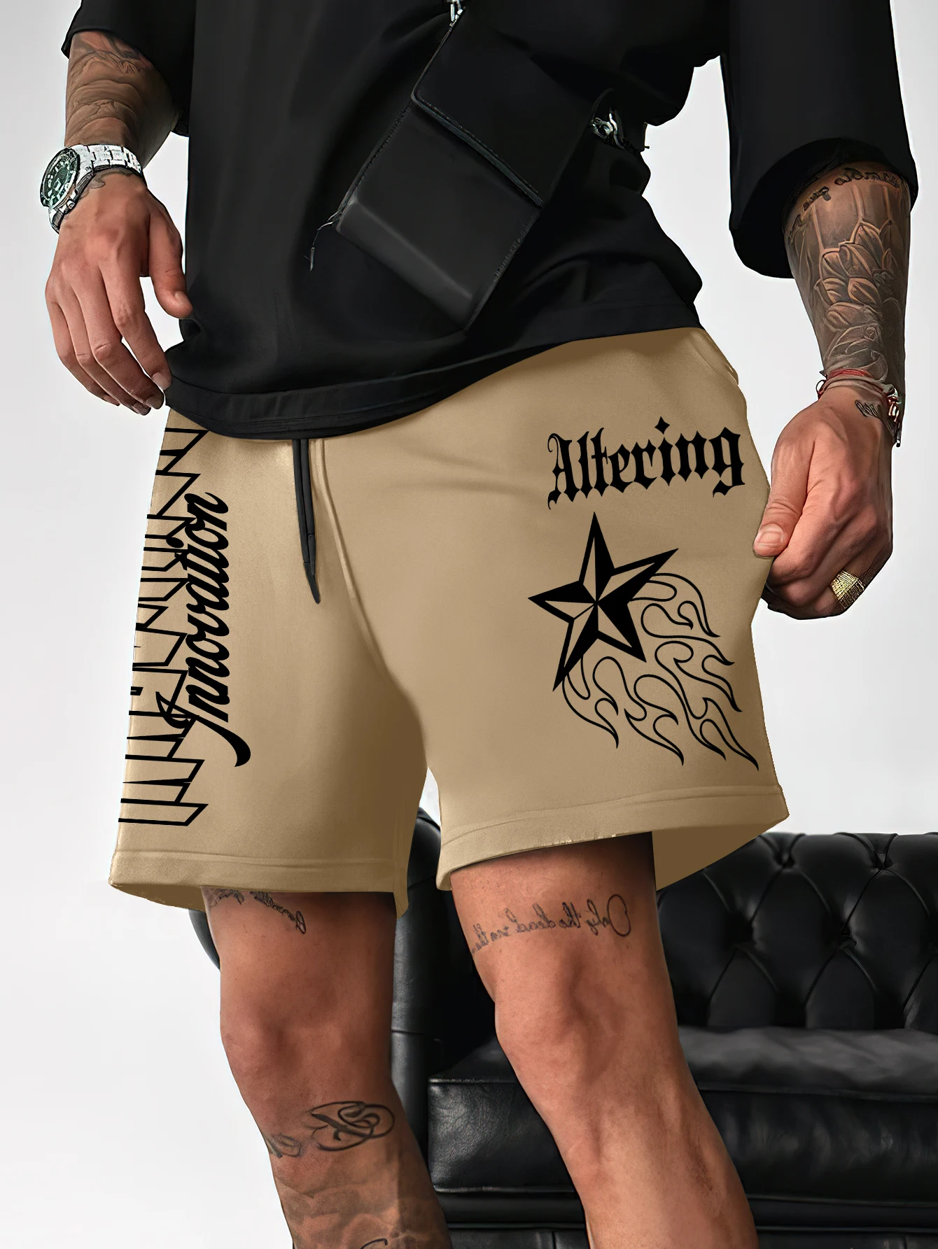 Men's Star Pattern Preppy and Sporty Style Shorts Comfortable Lightweight for Summer Outdoor Activities
Men's Star Pattern Preppy and Sporty Style Shorts Comfortable Lightweight for Summer Outdoor Activities