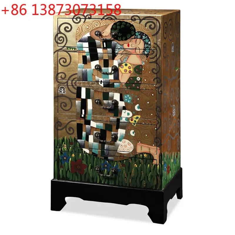 Western-style classical European-style gold foil painted villa model room storage storage five-bucket cabinet
Western-style classical European-style gold foil painted villa model room storage storage five-bucket cabinet