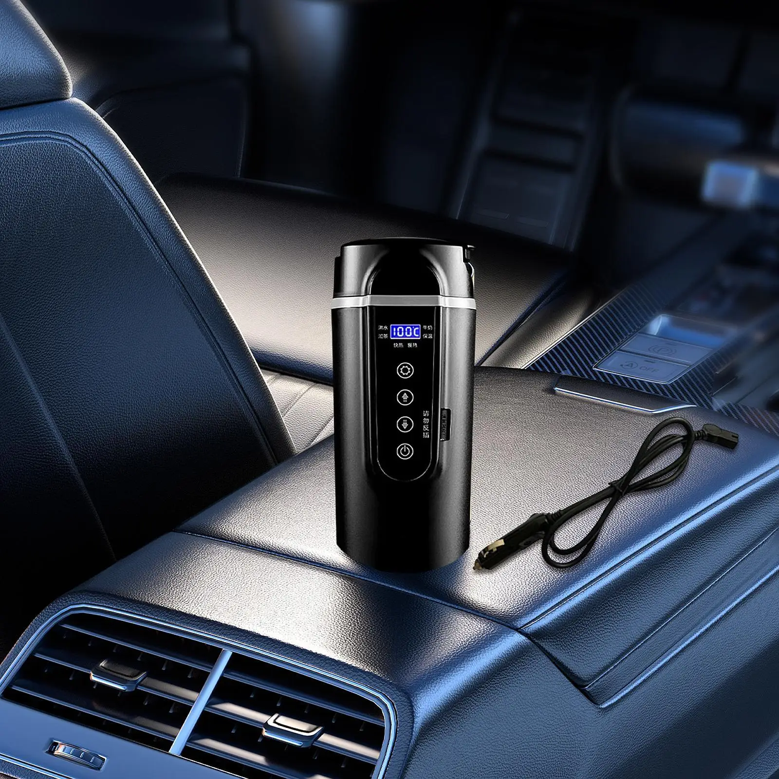 Car Heating Cup Car Heated Mug Coffee Tea Cup 12V 24V with LCD Temperature
Car Heating Cup Car Heated Mug Coffee Tea Cup 12V 24V with LCD Temperature