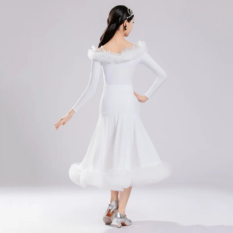 Children Modern Dancewear Girls National Standard Mesh Bodysuit Large Skirts Performance Waltz Ballroom Dance Grading Costume
Children Modern Dancewear Girls National Standard Mesh Bodysuit Large Skirts Performance Waltz Ballroom Dance Grading Costume