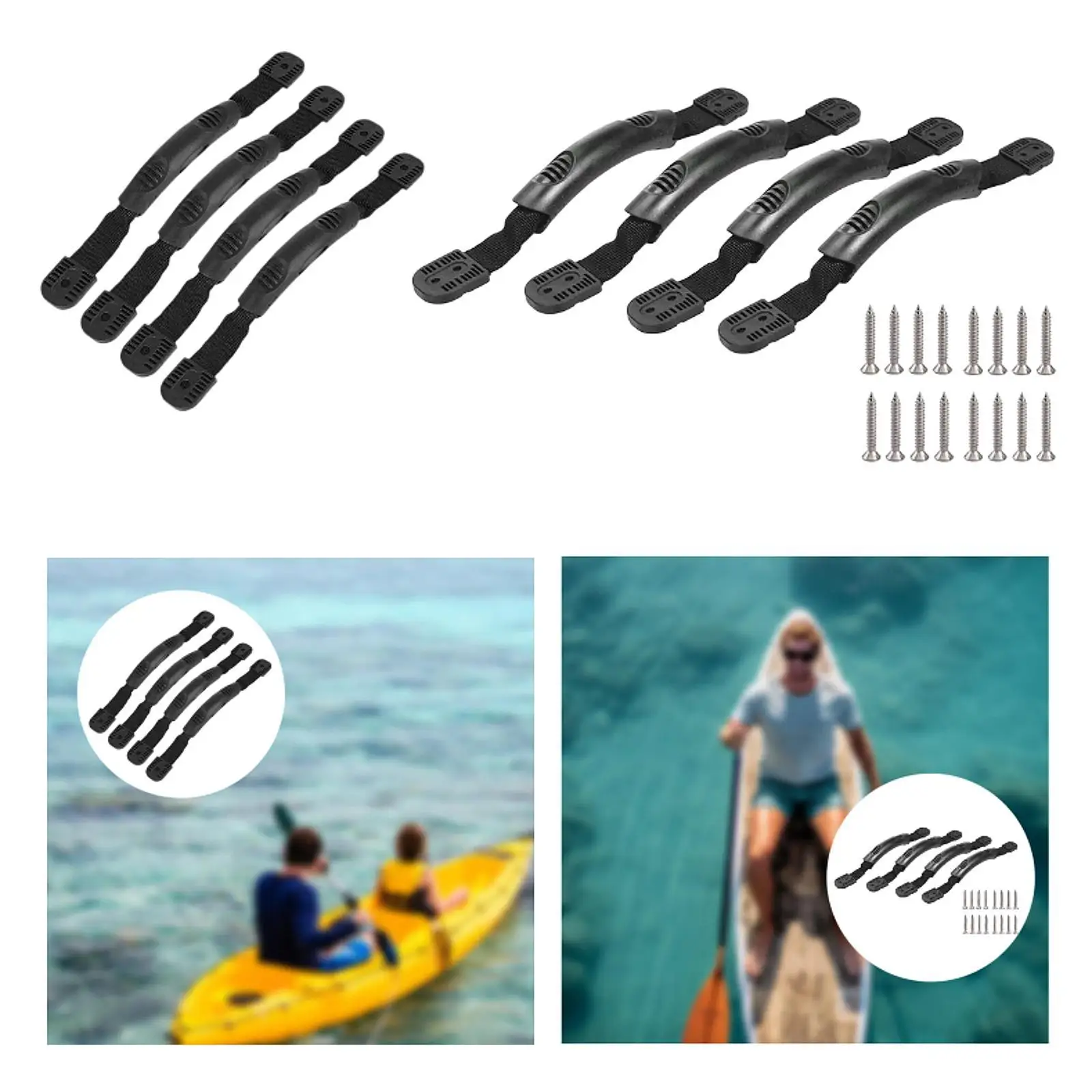4 шт., ручки для переноски каяка, прямая замена запасных частей длиной 20 см, портативный аксессуар для быстрой установки для каяков, чемоданов для лодок
4 шт., ручки для переноски каяка, прямая замена запасных частей длиной 20 см, портативный аксессуар для быстрой установки для каяков, чемоданов для лодок