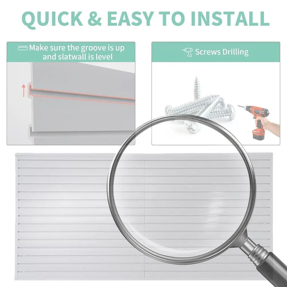 Настенные панели с планками 4x8 футов, настенные панели для хранения, перфорированная доска для хранения в гараже
Настенные панели с планками 4x8 футов, настенные панели для хранения, перфорированная доска для хранения в гараже