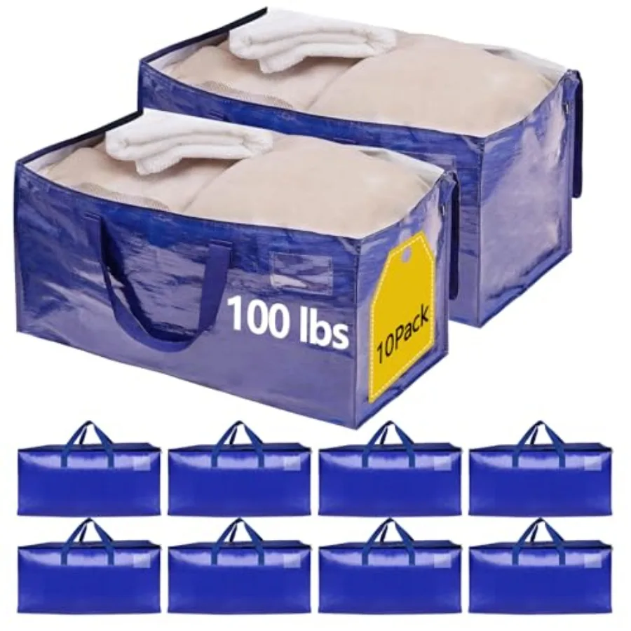 Waterproof Moving Bags with Strong Zippers and Reinforced Handles, Real 0lb Capacity Extra Heavy Duty Large Storage Totes for i
Waterproof Moving Bags with Strong Zippers and Reinforced Handles, Real 0lb Capacity Extra Heavy Duty Large Storage Totes for i