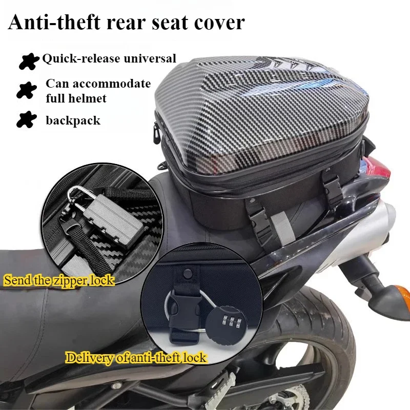 Motorcycle riding bag - hard shell storage helmet - double shoulder backpack - waterproof for long-distance travel storage
Motorcycle riding bag - hard shell storage helmet - double shoulder backpack - waterproof for long-distance travel storage