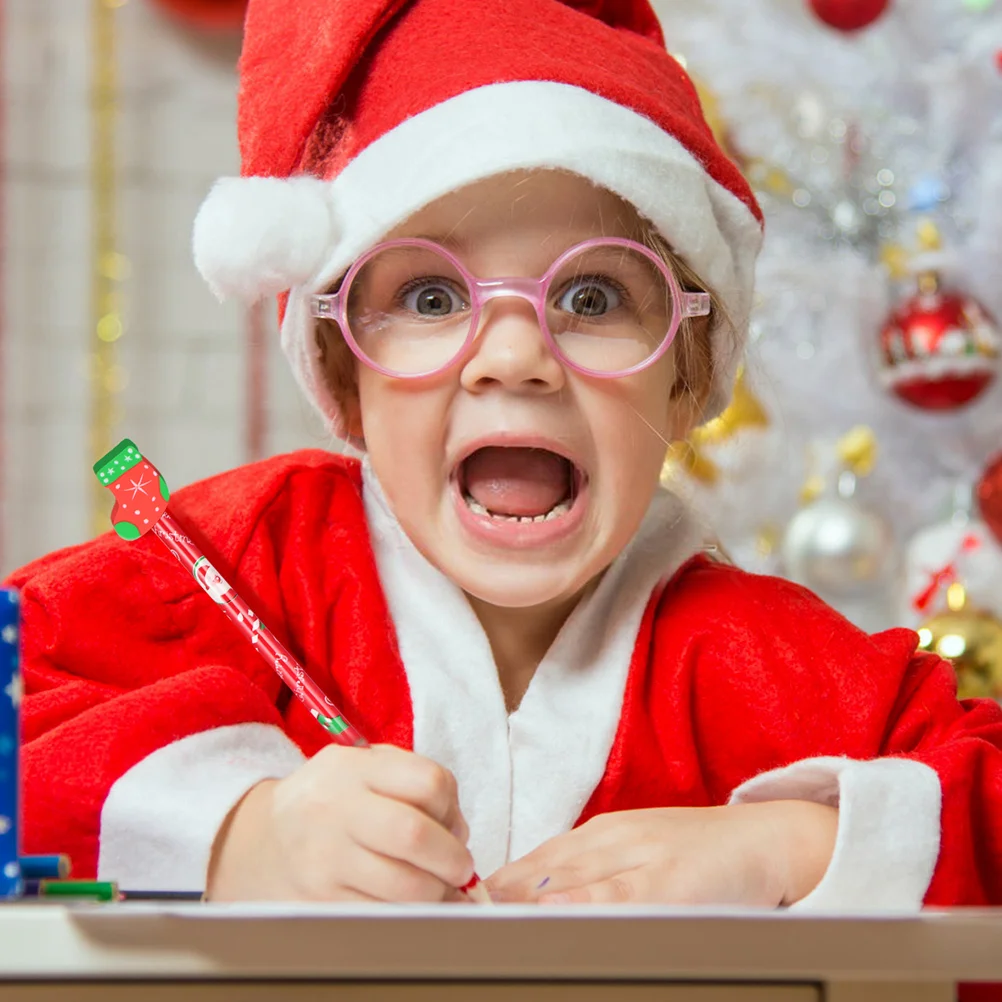 24pcs Christmas Pencils Xmas Wood Pencils with Eraser Merry Christmas Stationery calligraphy exercise pencils
24pcs Christmas Pencils Xmas Wood Pencils with Eraser Merry Christmas Stationery calligraphy exercise pencils