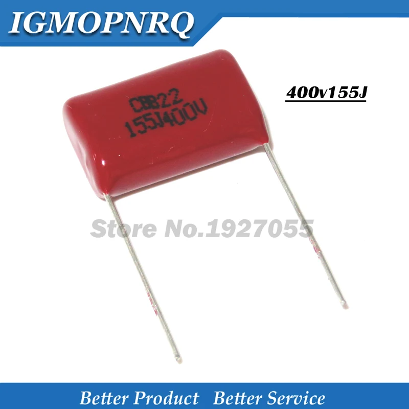 10PCS/lot 400V155J 1.5UF Pitch 20MM 400V 155 1500nf CBB Polypropylene film capacitor new 400V155J-P20
10PCS/lot 400V155J 1.5UF Pitch 20MM 400V 155 1500nf CBB Polypropylene film capacitor new 400V155J-P20