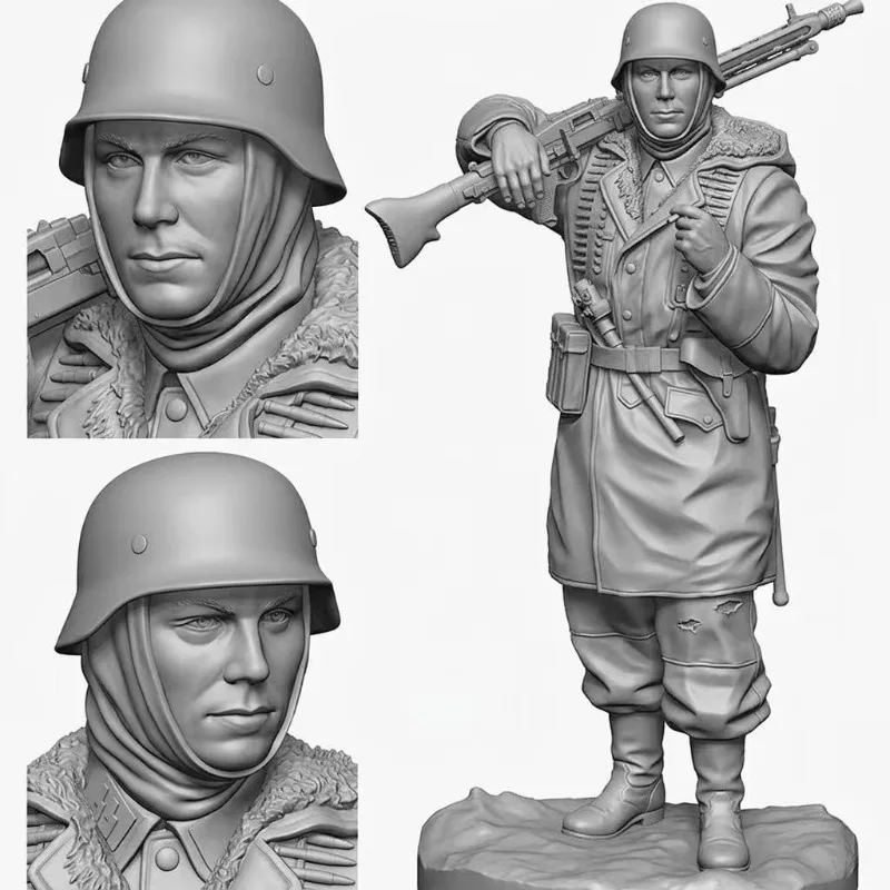 1/16 Scale Resin Figure Assembly Model Kit Machine Gun Gunner Soldier Hobby Miniature Mini Figurine Unassembled and Unpainted
1/16 Scale Resin Figure Assembly Model Kit Machine Gun Gunner Soldier Hobby Miniature Mini Figurine Unassembled and Unpainted