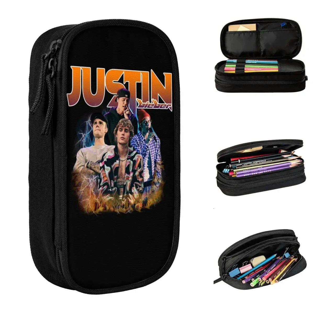 Justins Biebers Pencil Cases Vintage Retro 90S Pencil Pouch Pen Holder Large Storage Pencil Bags School Supplies Gift Stationery
Justins Biebers Pencil Cases Vintage Retro 90S Pencil Pouch Pen Holder Large Storage Pencil Bags School Supplies Gift Stationery