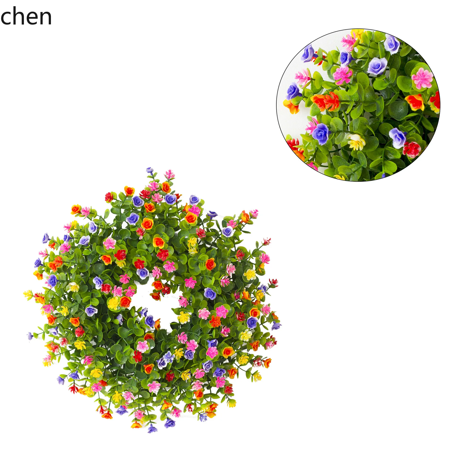 Hxl artificial wreath decoration floral garland hanging ornament colorful simulated greenery
Hxl artificial wreath decoration floral garland hanging ornament colorful simulated greenery