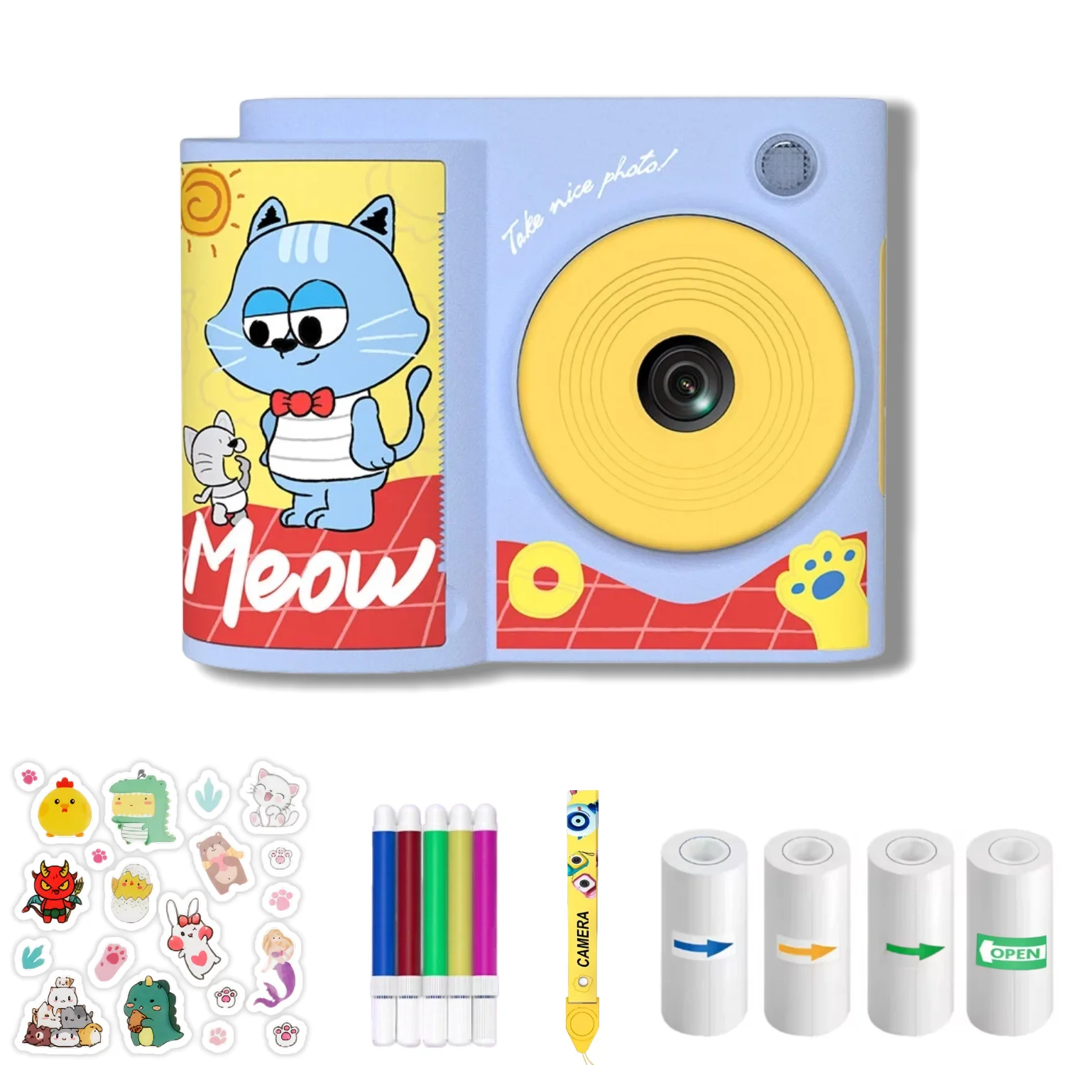 Kids Digital Camera Photography Instant Print Photo 1080P HD With Video Recorder Mini Thermal Printer Educational Birthday Gifts
Kids Digital Camera Photography Instant Print Photo 1080P HD With Video Recorder Mini Thermal Printer Educational Birthday Gifts