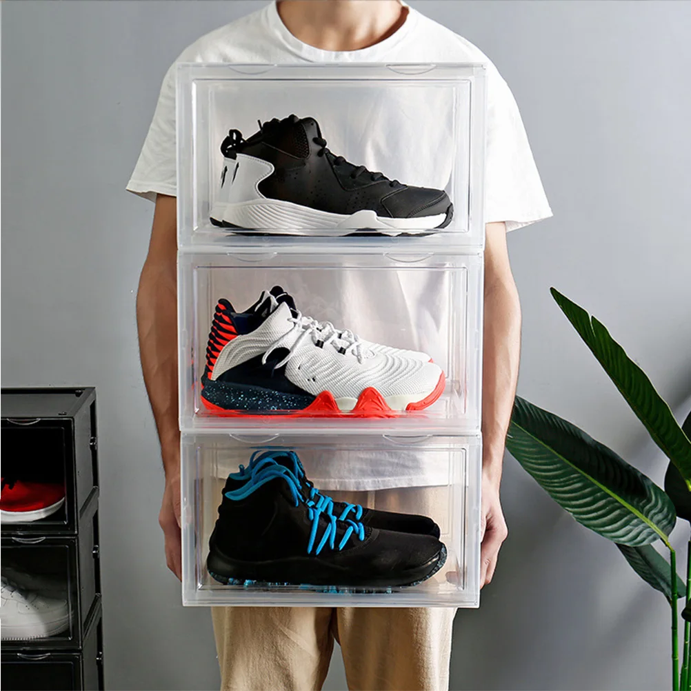 Transparent Shoe Storage Boxes Dustproof Containers for Shoes Socks Underwear Clothing Accessories Home ganization Plastic
Transparent Shoe Storage Boxes Dustproof Containers for Shoes Socks Underwear Clothing Accessories Home ganization Plastic