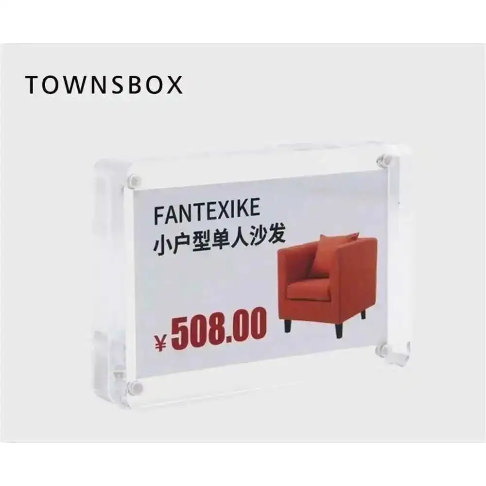 1PCS Magnetic Acrylic Block Frame Stand Crystal Menu Card Holder Price Tag Display Photo Frame Picture Cover Frame
1PCS Magnetic Acrylic Block Frame Stand Crystal Menu Card Holder Price Tag Display Photo Frame Picture Cover Frame