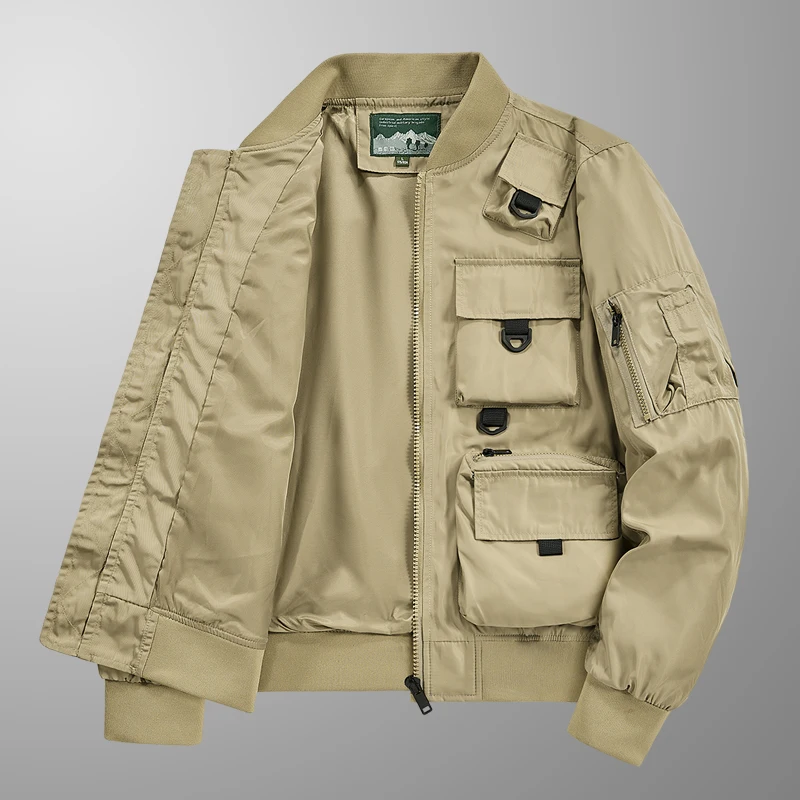 New Hooded Windproof Multi-pocket Cargo Jacket Casual Fashion Loose Coat Main Push Spring Autumn Men's Baseball Collar Jacket
New Hooded Windproof Multi-pocket Cargo Jacket Casual Fashion Loose Coat Main Push Spring Autumn Men's Baseball Collar Jacket