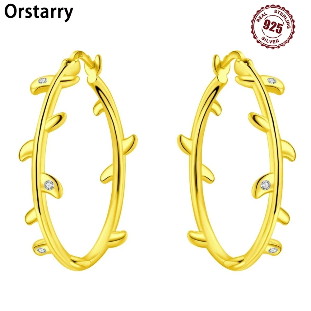 925 Sterling Silver Simple And Exquisite Leaf Earrings Jewelry Versatile Hoop Earrings For Women Jewelry Birthday Party Gifts
925 Sterling Silver Simple And Exquisite Leaf Earrings Jewelry Versatile Hoop Earrings For Women Jewelry Birthday Party Gifts