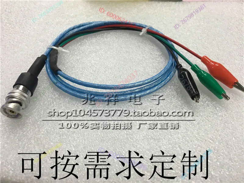 1533b Bus Triaxial BNC Male to Three Fish Clip Silver Plated Power Test Line Q9 Three Snap to Crocodile Clip
1533b Bus Triaxial BNC Male to Three Fish Clip Silver Plated Power Test Line Q9 Three Snap to Crocodile Clip