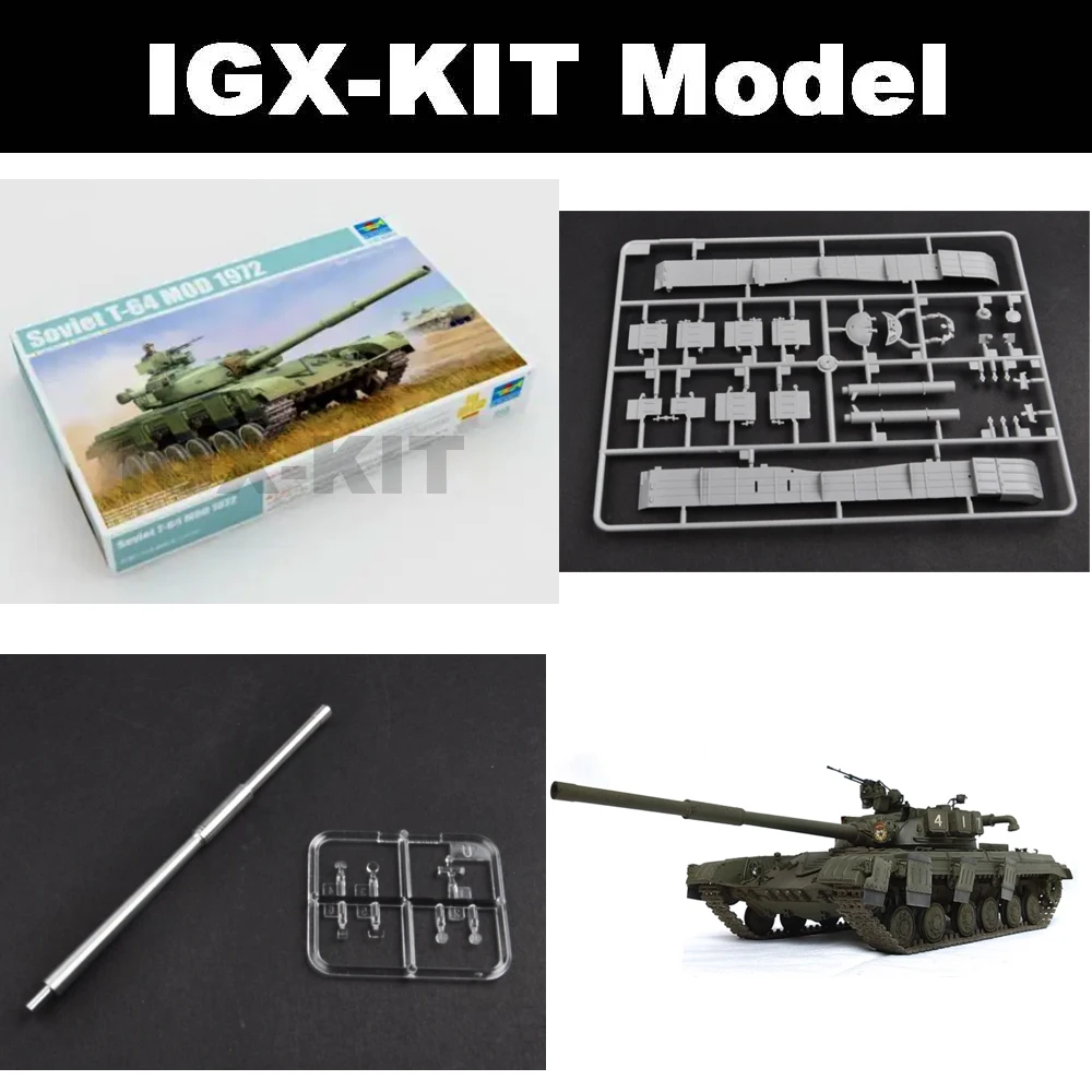 Trumpeter 01578 1/35, советский T-64 Mod.1972, броня основного боевого танка, военная пластиковая сборная модель, игрушечный строительный комплект
Trumpeter 01578 1/35, советский T-64 Mod.1972, броня основного боевого танка, военная пластиковая сборная модель, игрушечный строительный комплект