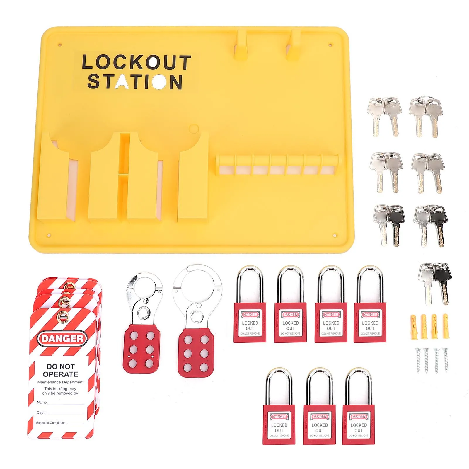 Waterproof Heat Resistant LOTO Station Board Large Storage Lockout Tagout Kit For Industrial Working Environment
Waterproof Heat Resistant LOTO Station Board Large Storage Lockout Tagout Kit For Industrial Working Environment