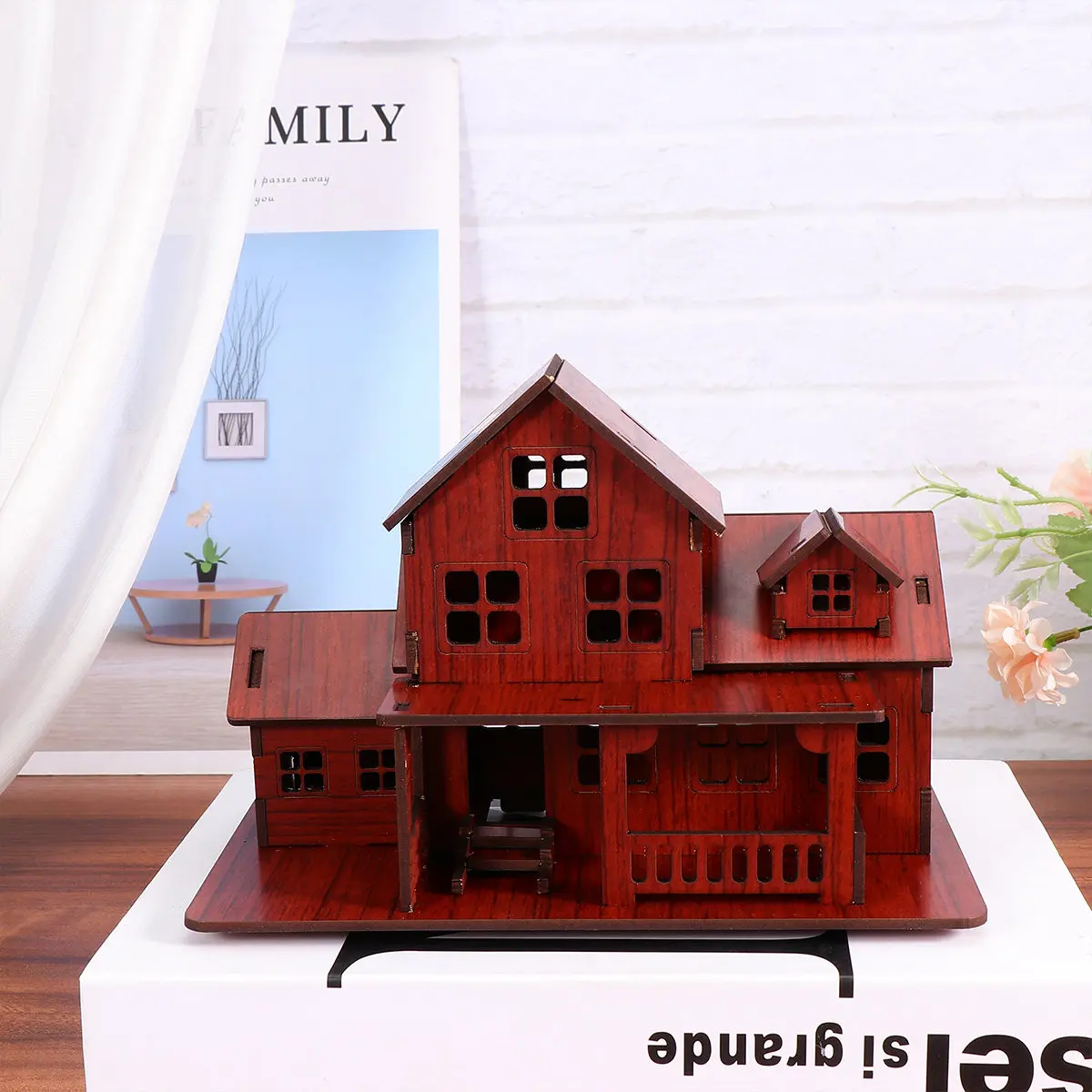 Wood DIY Assembling House Craft Kit Bamboo Grain Finish for Home Office Bedroom Table Decor Develops Child Logic
Wood DIY Assembling House Craft Kit Bamboo Grain Finish for Home Office Bedroom Table Decor Develops Child Logic