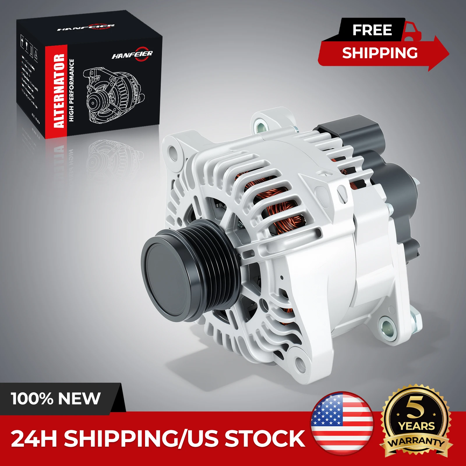 Alternator For Hyundai Sonata 2010-2013 Kia Optima 2011-2013 L4 2.4L 37300-2G400
Alternator For Hyundai Sonata 2010-2013 Kia Optima 2011-2013 L4 2.4L 37300-2G400