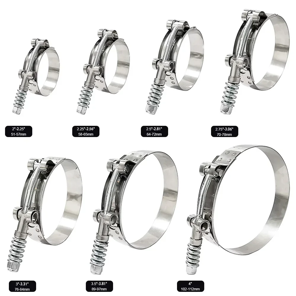 1Pc Universal T-Bolt Clamp For Turbo Exhaust Intercooler - Fits 2.25" 2.5" 2.75" 3.0" 3.25" 3.5" 4.0" Silicone Hose
1Pc Universal T-Bolt Clamp For Turbo Exhaust Intercooler - Fits 2.25" 2.5" 2.75" 3.0" 3.25" 3.5" 4.0" Silicone Hose