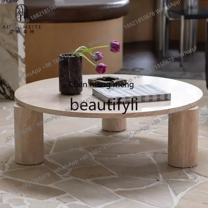 D178 Dhh Light luxury natural travertine combination coffee table simple living room B & B marble coffee tableQ
D178 Dhh Light luxury natural travertine combination coffee table simple living room B & B marble coffee tableQ