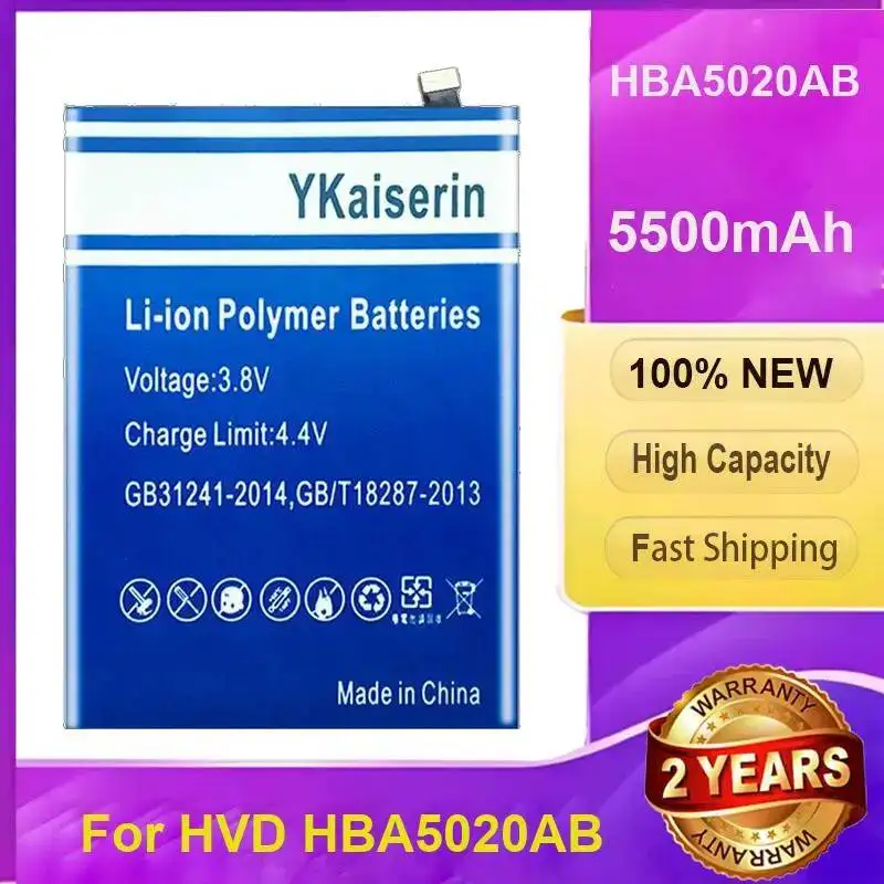 Для аккумулятора мобильного телефона Hvd HBA5020AB 5500 мАч, безопасный и надежный, высокая производительность
Для аккумулятора мобильного телефона Hvd HBA5020AB 5500 мАч, безопасный и надежный, высокая производительность
