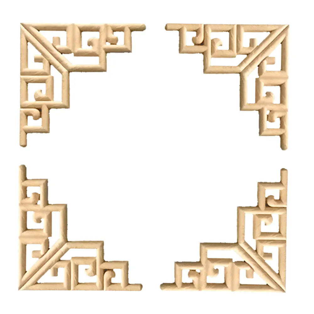 Carved Wood 4 Pcs Carved Corner Onlay Appliques Unpainted Frame Cupboard Cabinet Carved Wood Decal for Home Furniture Decor
Carved Wood 4 Pcs Carved Corner Onlay Appliques Unpainted Frame Cupboard Cabinet Carved Wood Decal for Home Furniture Decor