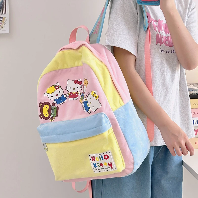Рюкзак Y2K «Hello Kitty» для женщин, модная вместительная школьная сумка Sanrio в стиле Харадзюку, оригинальная Студенческая сумка для девушек, подарок на день рождения
Рюкзак Y2K «Hello Kitty» для женщин, модная вместительная школьная сумка Sanrio в стиле Харадзюку, оригинальная Студенческая сумка для девушек, подарок на день рождения