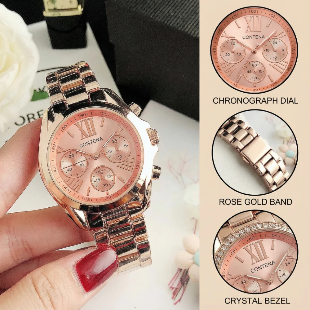 Новые модные женские часы: легкие, роскошные, с кристаллами, наручные, простые, элегантные, кварцевые, Relogio Feminino
Новые модные женские часы: легкие, роскошные, с кристаллами, наручные, простые, элегантные, кварцевые, Relogio Feminino