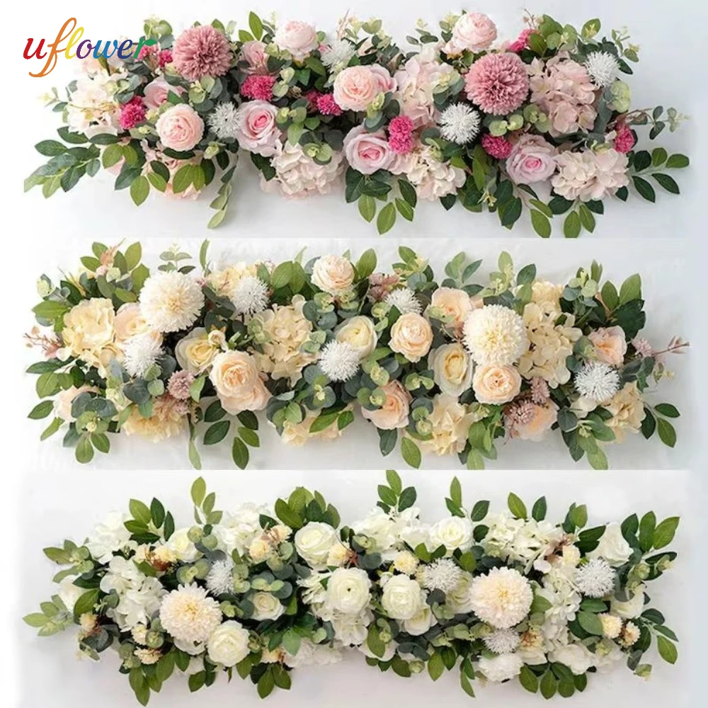 Uflower Silk Rose Artificial Flower DIY Wedding Wall,1M/2M Table Runner Flower Row Wedding Table Centerpiece & Backdrop Decor
Uflower Silk Rose Artificial Flower DIY Wedding Wall,1M/2M Table Runner Flower Row Wedding Table Centerpiece & Backdrop Decor