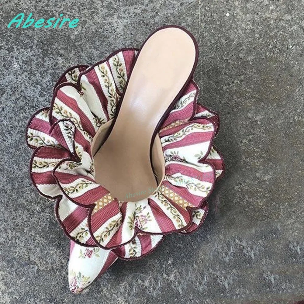 Shallow Slip On Pointed Toe Thin Heels Shoes for Women Pink Ruffle Patchwork Mule Slippers Y2K Spicy Girls Party Fashion Shoes
Shallow Slip On Pointed Toe Thin Heels Shoes for Women Pink Ruffle Patchwork Mule Slippers Y2K Spicy Girls Party Fashion Shoes