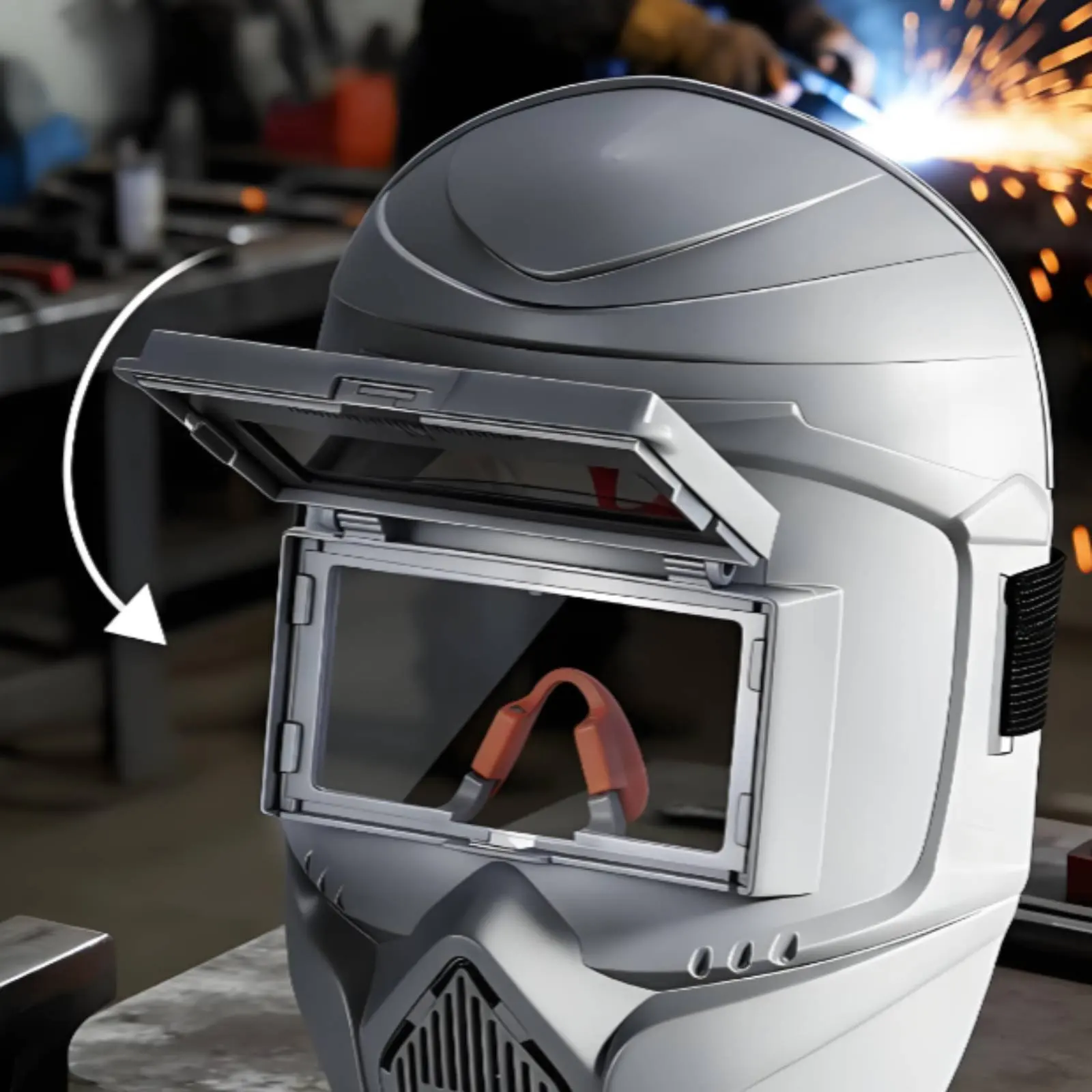 Flip up Metal Joining Helmet Lightweight Auto Darkening Metal Joining Visor Safety Equipment Breathable Design for Welders
Flip up Metal Joining Helmet Lightweight Auto Darkening Metal Joining Visor Safety Equipment Breathable Design for Welders