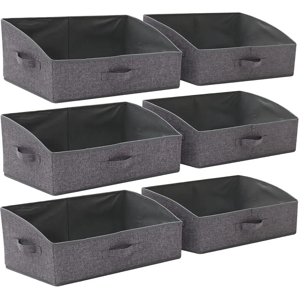 Collapsible 6-Piece Trapezoid Fabric Storage Bins with Handles for Clothes, Linen, and Wardrobe Organization
Collapsible 6-Piece Trapezoid Fabric Storage Bins with Handles for Clothes, Linen, and Wardrobe Organization