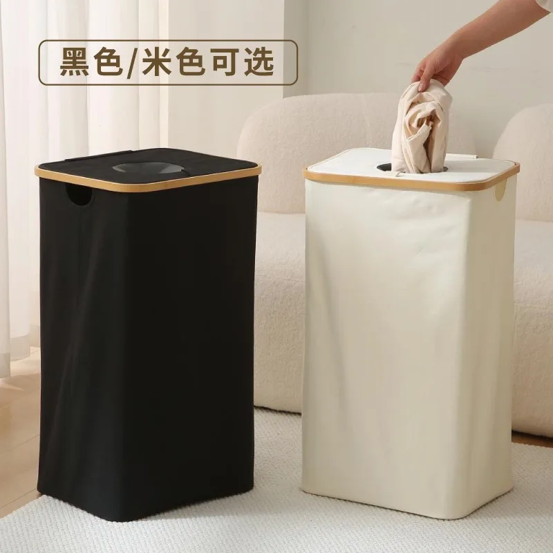 Bamboo Fabric Laundry Basket Large Foldable Storage Bin with Lid for Clothes Bottles Recycling Organizer Home Office Dorm
Bamboo Fabric Laundry Basket Large Foldable Storage Bin with Lid for Clothes Bottles Recycling Organizer Home Office Dorm