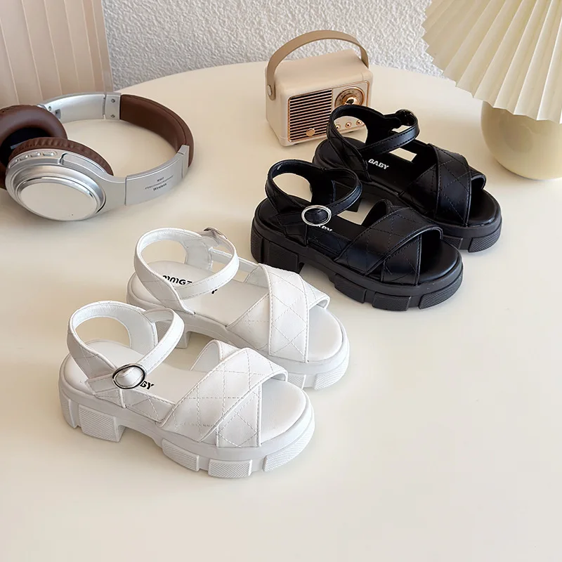 2025 Summer New Children Fashion Sandals for Girls Style Soft Thick Sole Non-slip Versatile Open-toe Roman Woven Beach Shoes
2025 Summer New Children Fashion Sandals for Girls Style Soft Thick Sole Non-slip Versatile Open-toe Roman Woven Beach Shoes