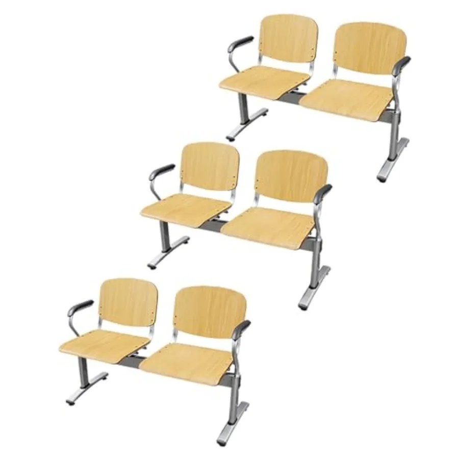 Set of 3 Waiting Room Chairs with Arms Office Guest Chair Wood Waiting Room Bench 2 Seat Lobby Bench Seating for Airport Hospit
Set of 3 Waiting Room Chairs with Arms Office Guest Chair Wood Waiting Room Bench 2 Seat Lobby Bench Seating for Airport Hospit