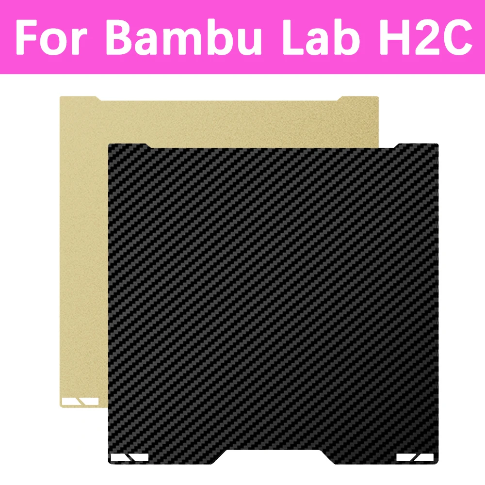 335x325mm For Bambu Lab H2C Plate PET PEO PEY H1H Build Plate Double Sided Printing H2C Bed PEI Spray Magnetic Spring Steel Film
335x325mm For Bambu Lab H2C Plate PET PEO PEY H1H Build Plate Double Sided Printing H2C Bed PEI Spray Magnetic Spring Steel Film