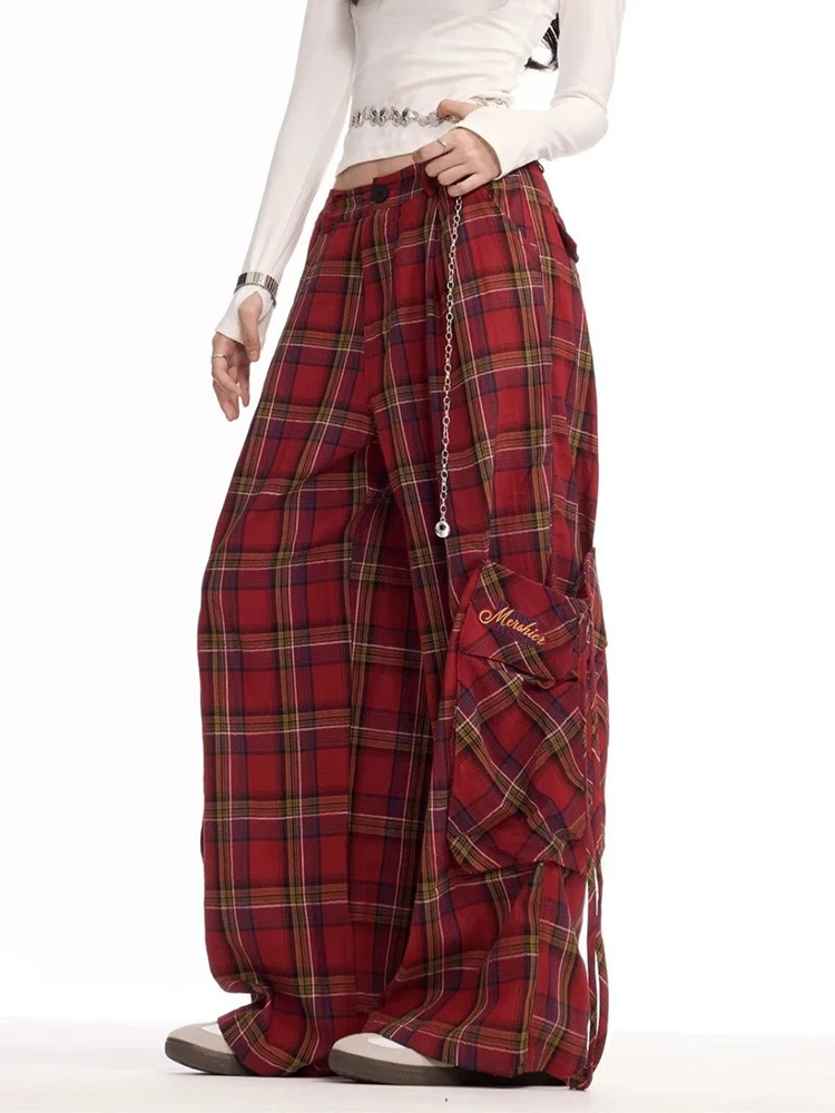 Jmprs Y2K Plaid Cargo Pants Women Harajuku High Waist Streetwear Trousers American Vintage Hip Hop Big Pockets Letter Pants New
Jmprs Y2K Plaid Cargo Pants Women Harajuku High Waist Streetwear Trousers American Vintage Hip Hop Big Pockets Letter Pants New