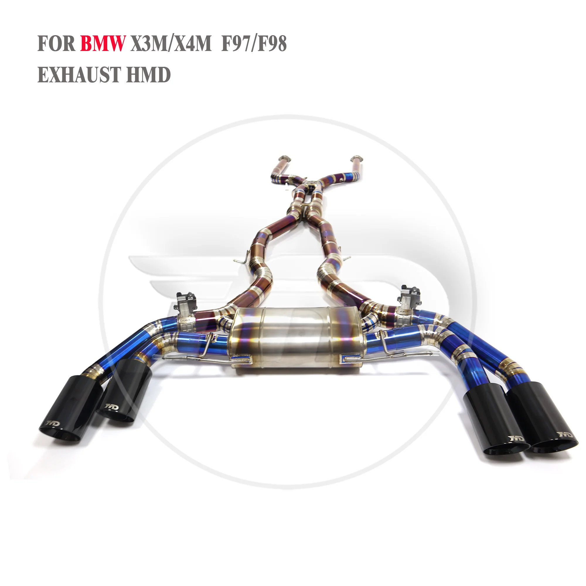 Customizable Catback For BMW X3M X4M F97 F98 Lci Titanium Alloy Exhaust System Tips Electronic Valves Muffler HMD
Customizable Catback For BMW X3M X4M F97 F98 Lci Titanium Alloy Exhaust System Tips Electronic Valves Muffler HMD