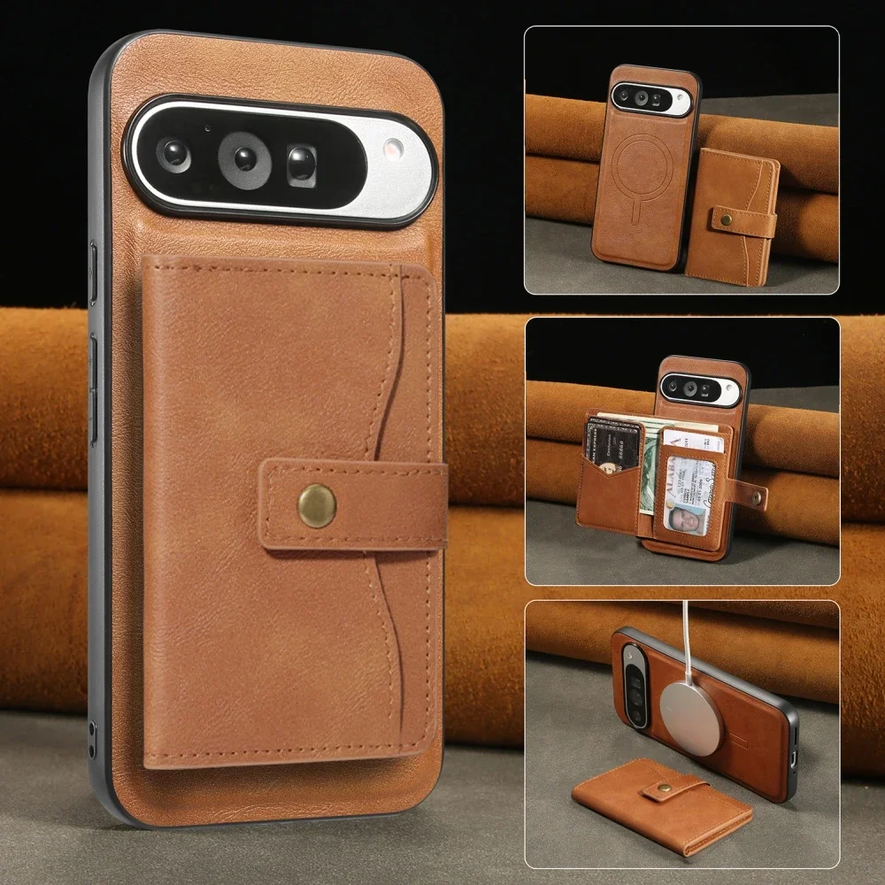 Classic Leather Phone Case For Google Pixel 9 Pro XL/Pixel 8 Pro/Pixel 8A With Detachable Flip Magnetic Button Card Cover
Classic Leather Phone Case For Google Pixel 9 Pro XL/Pixel 8 Pro/Pixel 8A With Detachable Flip Magnetic Button Card Cover