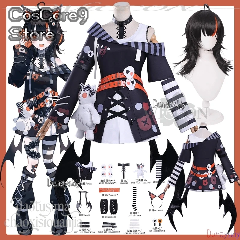 Sawatari Koko Cosplay Anime Game Mahou Shoujo No Majo Saiban 코스프레 의상 Kawaii Sexy Demon Jirai Kei Girls Y2K Dress Wings Halloween
Sawatari Koko Cosplay Anime Game Mahou Shoujo No Majo Saiban 코스프레 의상 Kawaii Sexy Demon Jirai Kei Girls Y2K Dress Wings Halloween