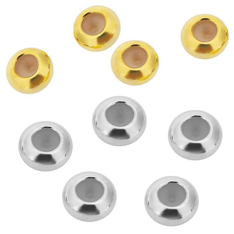 100pcs 6mm 8mm Copper Stopper Beads With Silicon Rubber Loose Rondelle Spacer Beads for Diy Necklace Bracelet Jewelry Making
100pcs 6mm 8mm Copper Stopper Beads With Silicon Rubber Loose Rondelle Spacer Beads for Diy Necklace Bracelet Jewelry Making